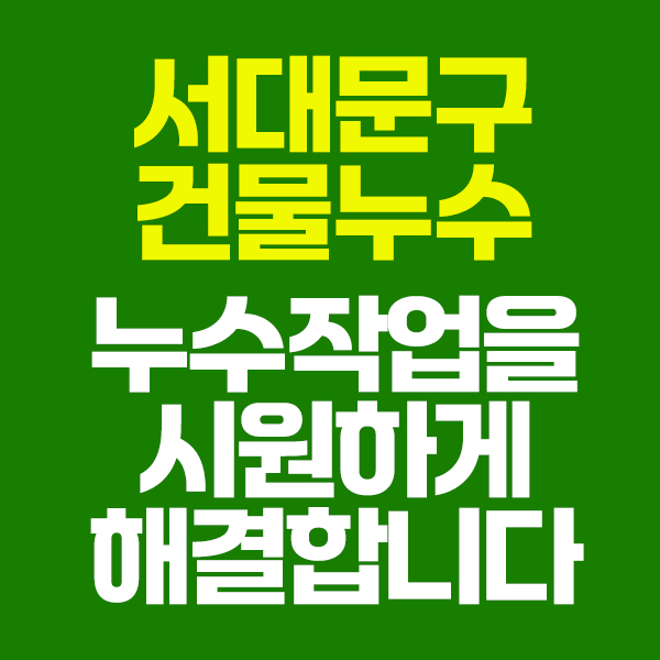 서대문구누수탐지